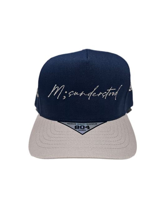 M;SUNDERSTOOD SNAPBACK- NAVY BLUE