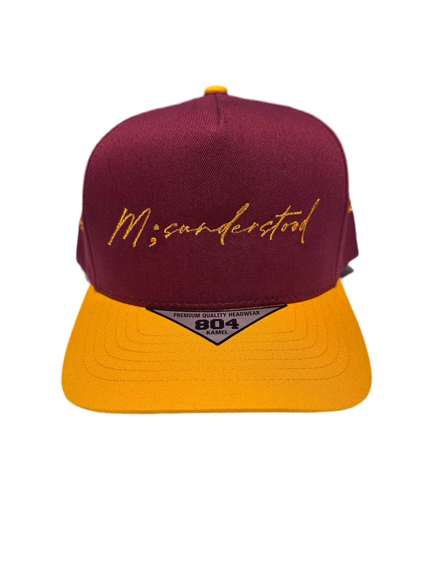 M;SUNDERSTOOD SNAPBACK- BURGUNDY