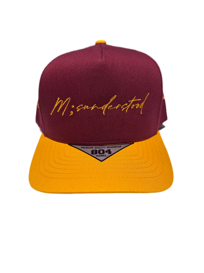 M;SUNDERSTOOD SNAPBACK- BURGUNDY