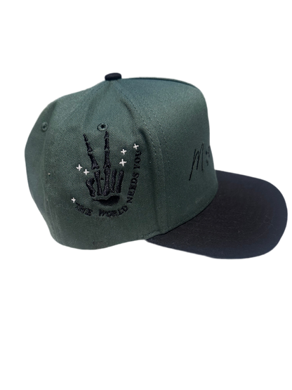 M;SUNDERSTOOD SNAPBACK- FORREST GREEN ‘TWNY’